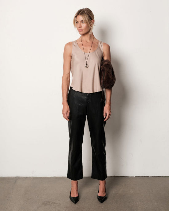 Bella Dahl Scoop Neck Tank - Field Khaki