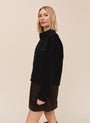 Bella DahlSeamed Pocket Shacket - BlackCoats & Jackets