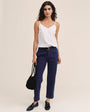 Bella DahlSeamed Soft Barrel With Elastic Back - Cobalt BayPants