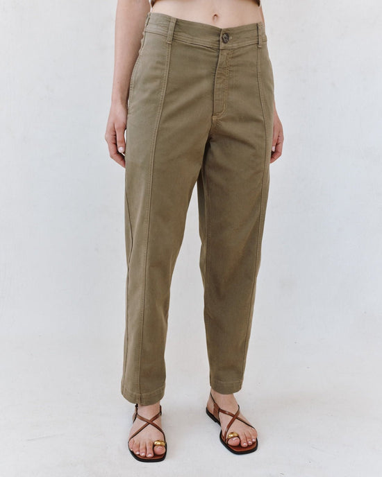 Bella Dahl Seamed Soft Barrel With Elastic Back - Cypress Green View 2