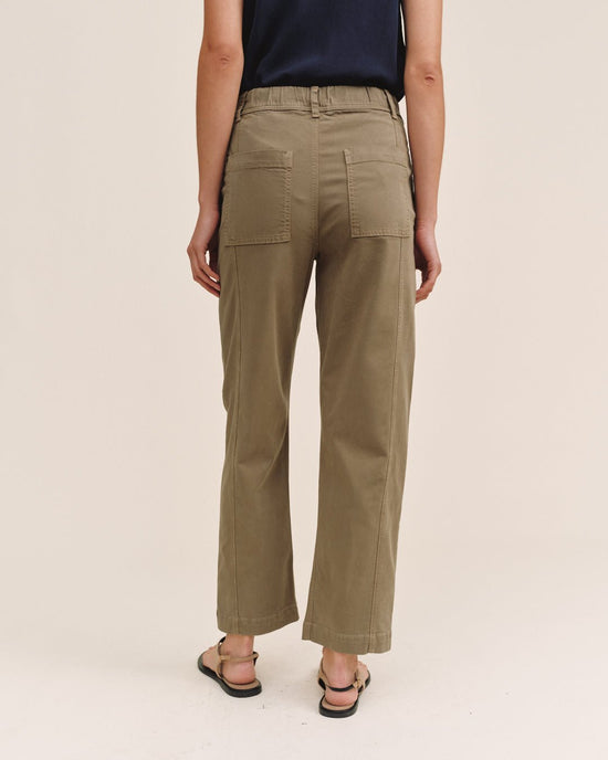 Bella Dahl Seamed Soft Barrel With Elastic Back - Cypress Green View 2