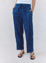 Bella DahlSeamed Soft Barrel with Elastic Back - Horizon Blue WashPants