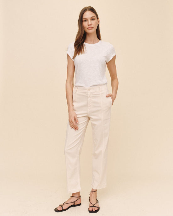 Bella Dahl Seamed Soft Barrel With Elastic Back - Lime Stone View 2