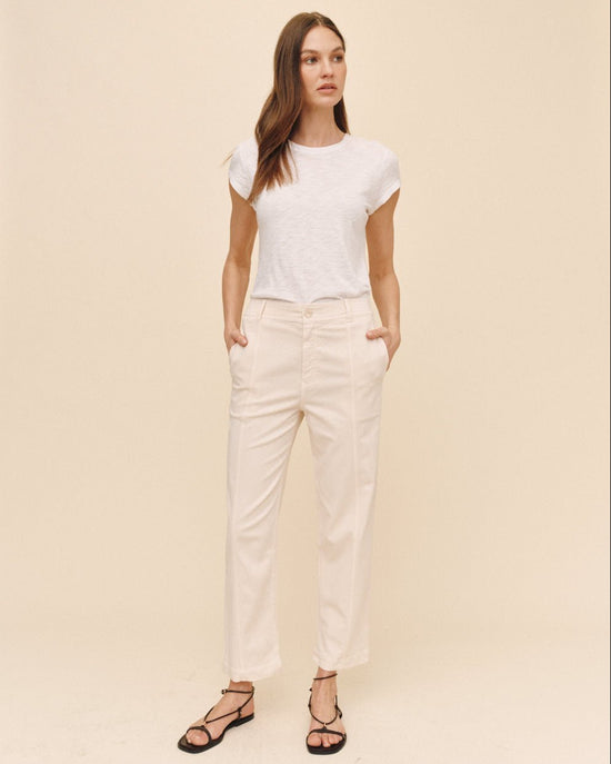 Bella Dahl Seamed Soft Barrel With Elastic Back - Lime Stone