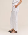 Bella DahlSeamed Soft Barrel With Elastic Back - WhitePants