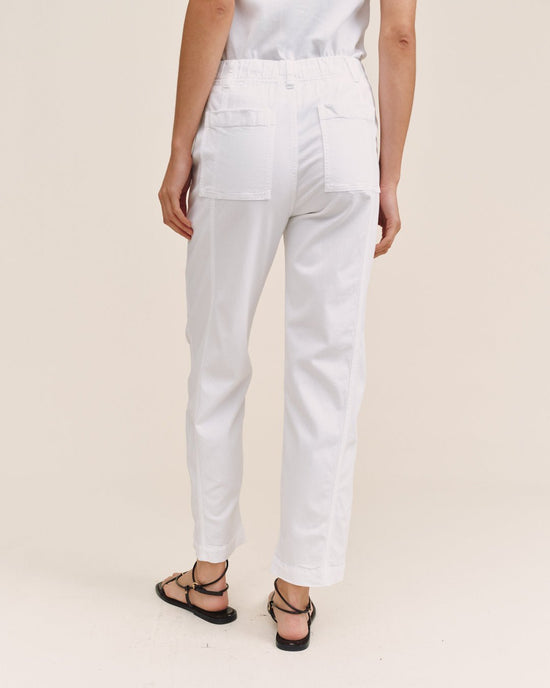 Bella Dahl Seamed Soft Barrel With Elastic Back - White View 2