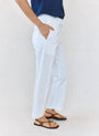 Bella DahlSeamed Soft Barrel With Elastic Back - WhitePants