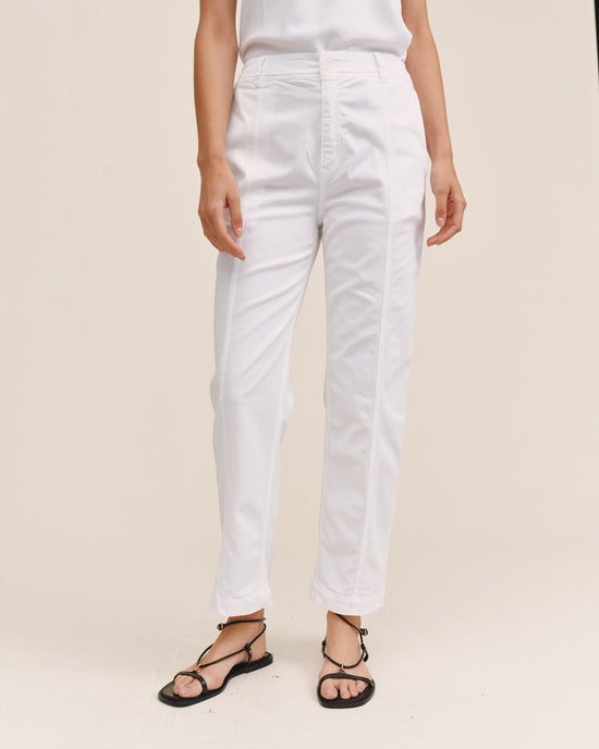 Bella Dahl Seamed Soft Barrel With Elastic Back - White View 2