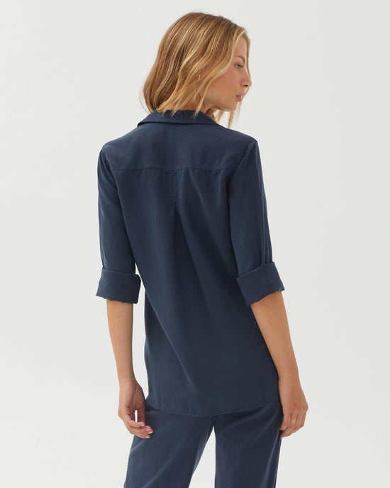 Bella Dahl Shirt Tail Button Down - Endless Sea View 2