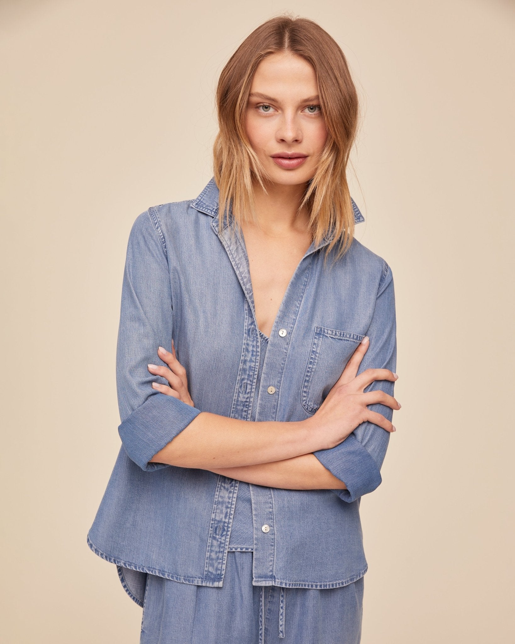 【spick&span】bella dahl デニムシャツ Denim Tops - Bella Dahl