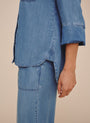 Bella DahlShirt Tail Button Down - Indigo Harbor WashTops
