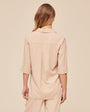 Bella DahlShirt Tail Button Down - Linen SandTops