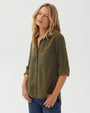Bella DahlShirt Tail Button Down - Olive NightTops