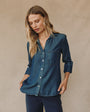 Bella DahlShirt Tail Button Down - Twilight Rinse WashTops