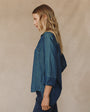 Bella DahlShirt Tail Button Down - Twilight Rinse WashTops