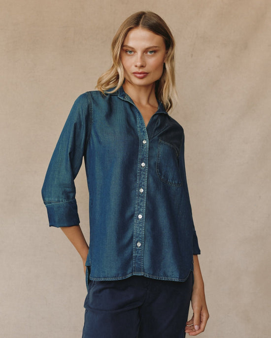 Bella Dahl Shirt Tail Button Down - Twilight Rinse Wash