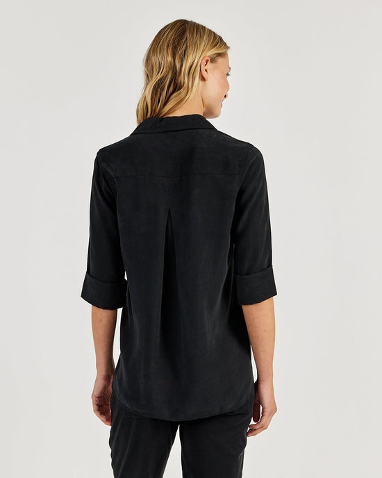 Bella Dahl Shirt Tail Button Down - Vintage Black View 2