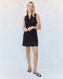 Bella DahlShort Sleeve Crochet Dress - BlackDresses