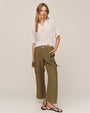 Bella DahlShort Sleeve Crop Pullover - Sand StoneSweaters