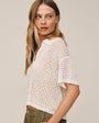 Bella DahlShort Sleeve Crop Pullover - Sand StoneSweaters
