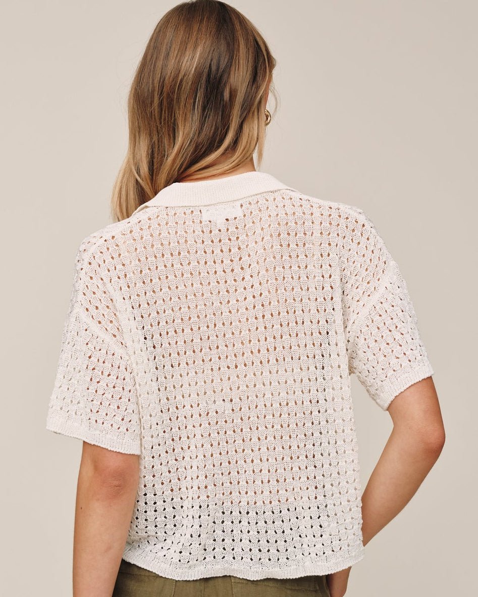 Short Sleeve Crop Pullover - Sand Stone – Bella Dahl