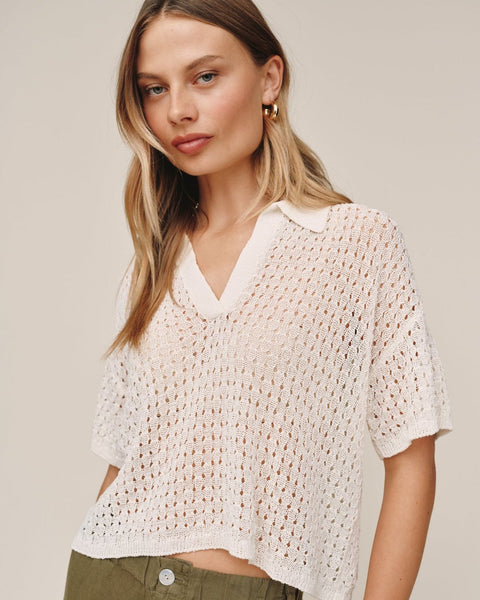 Short Sleeve Crop Pullover - Sand Stone – Bella Dahl