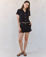 Bella DahlShort Sleeve Flap Pocket Shirt - Antique Black WashTops