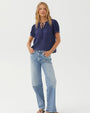 Bella DahlShort Sleeve Flowy Pullover Top - Nautical NightTops