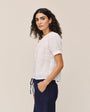 Bella DahlShort Sleeve Flowy Pullover Top - WhiteTops