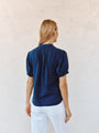 Bella DahlShort Sleeve Pintuck Shirt - Navy DuskTops