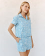 Bella DahlShort Sleeve Pocket Button Down - Vintage Fleur DenimTops