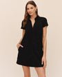 Bella DahlShort Sleeve Pullover A-Line Dress - BlackDresses