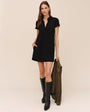 Bella DahlShort Sleeve Pullover A-Line Dress - BlackDresses