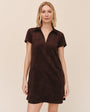 Bella DahlShort Sleeve Pullover A-Line Dress - Dark RoastDresses