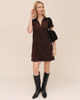 Bella DahlShort Sleeve Pullover A-Line Dress - Dark RoastDresses