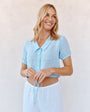 Bella DahlShort Sleeve Puritan Collar Shirt - Blue BellTops