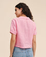 Bella DahlShort Sleeve Puritan Collar Shirt - Rose BushTops