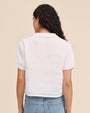 Bella DahlShort Sleeve Puritan Collar Shirt - WhiteTops