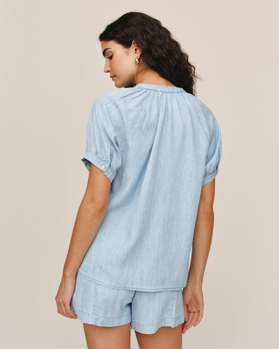 Bella Dahl Short Sleeve Raglan Shirt - Sun Bleached Wash View 2
