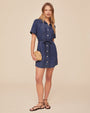 Bella DahlShort Sleeve Utility Shirt Dress - Horizon Blue WashDresses