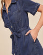 Bella DahlShort Sleeve Utility Shirt Dress - Horizon Blue WashDresses