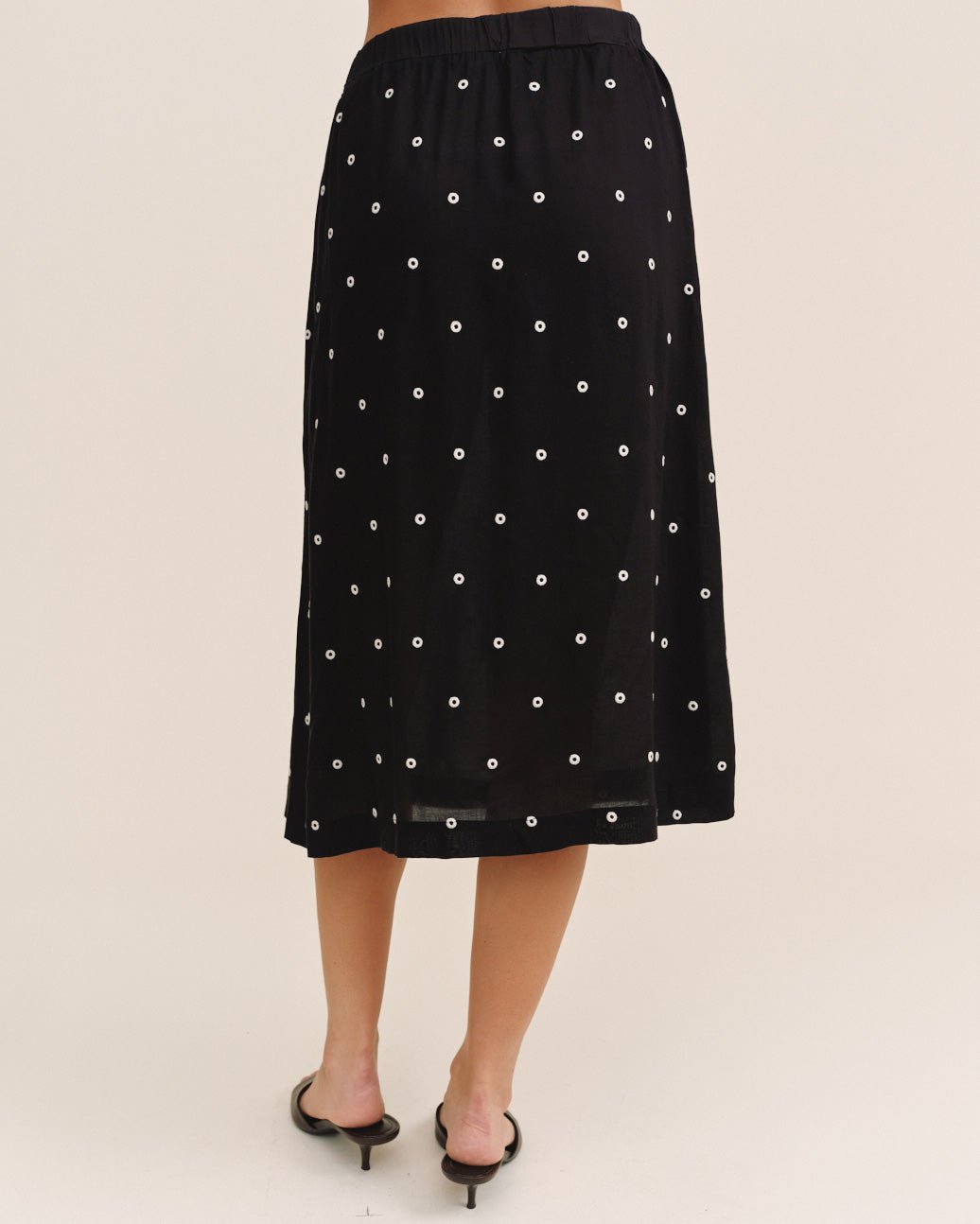 Bella DahlSide Button Skirt - Cabana DotSkirts
