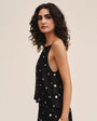 Bella DahlSide Button Tank - Cabana DotTops