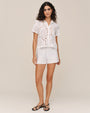 Bella DahlSide Inset Lace Short - WhiteShorts