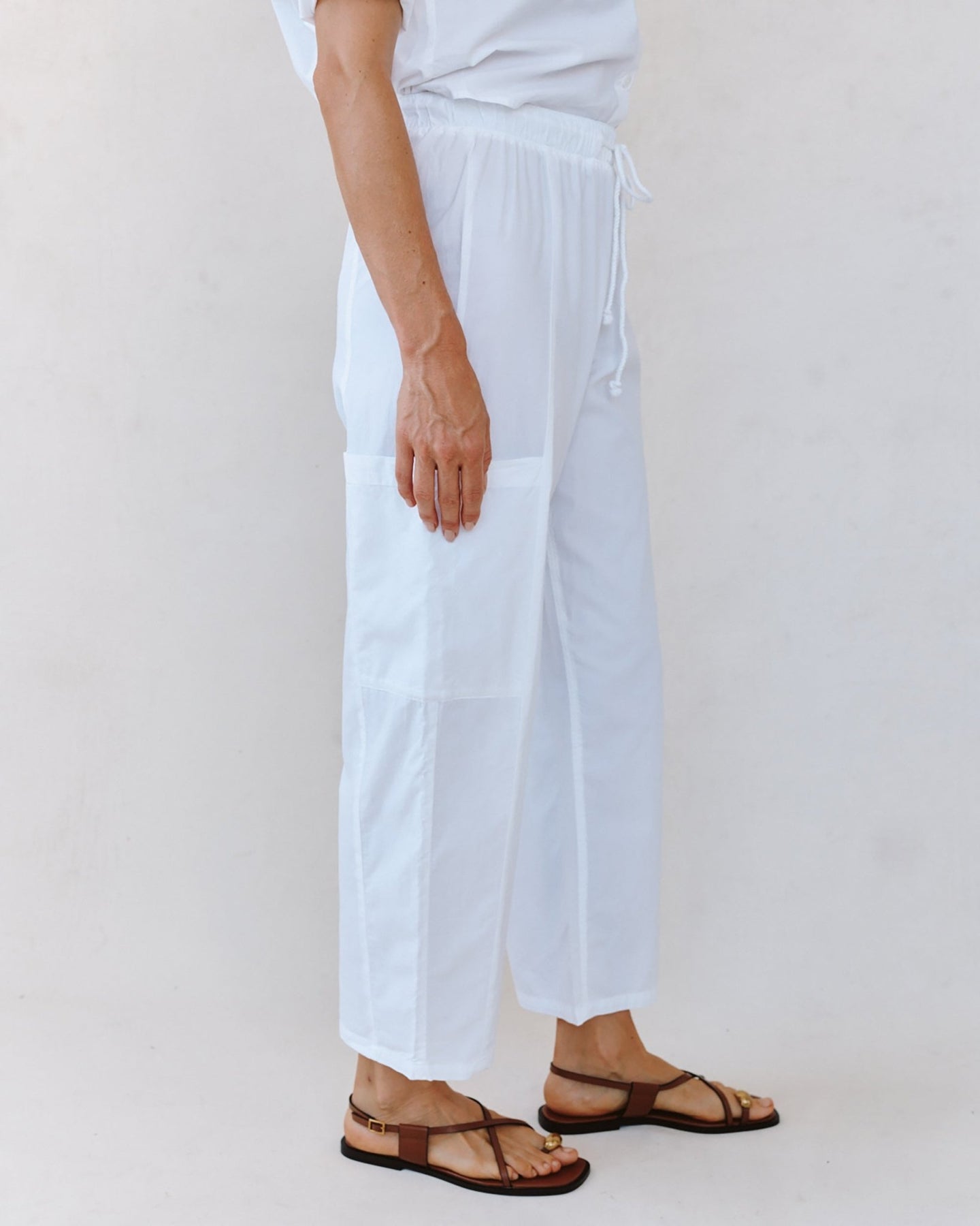 Bella DahlSide Pocket Seamed Pant - WhitePants