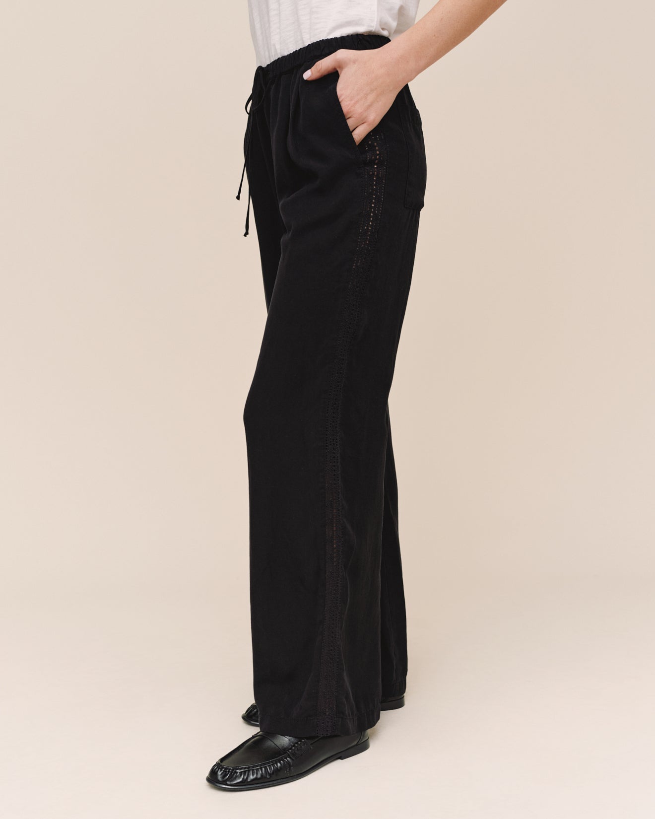 Bella DahlSide Seam Trim Pant - BlackPants