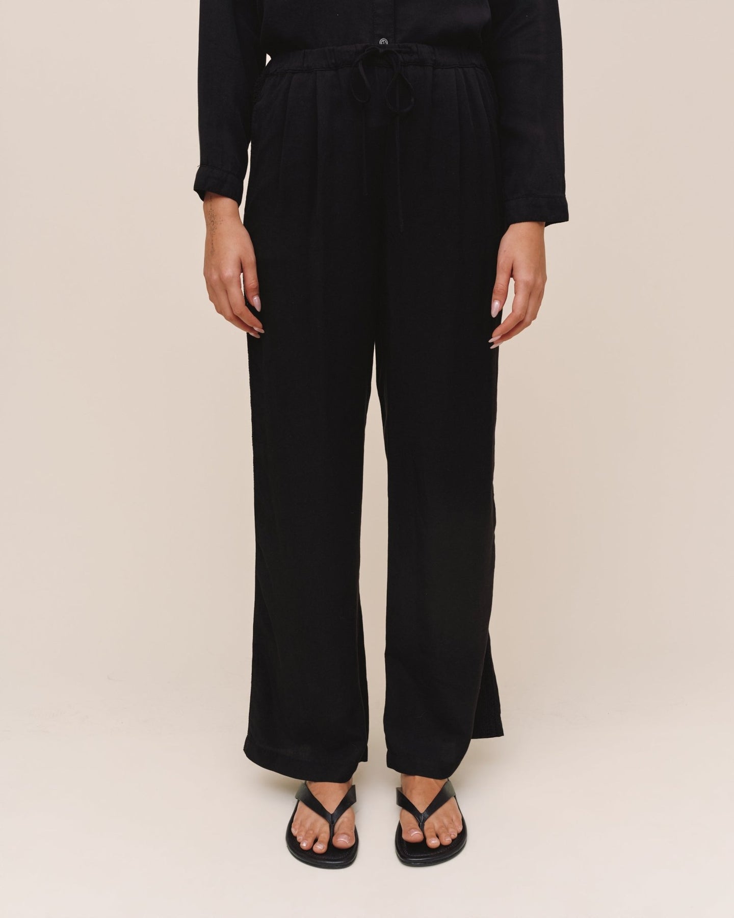 Bella DahlSide Seam Trim Pant - BlackPants