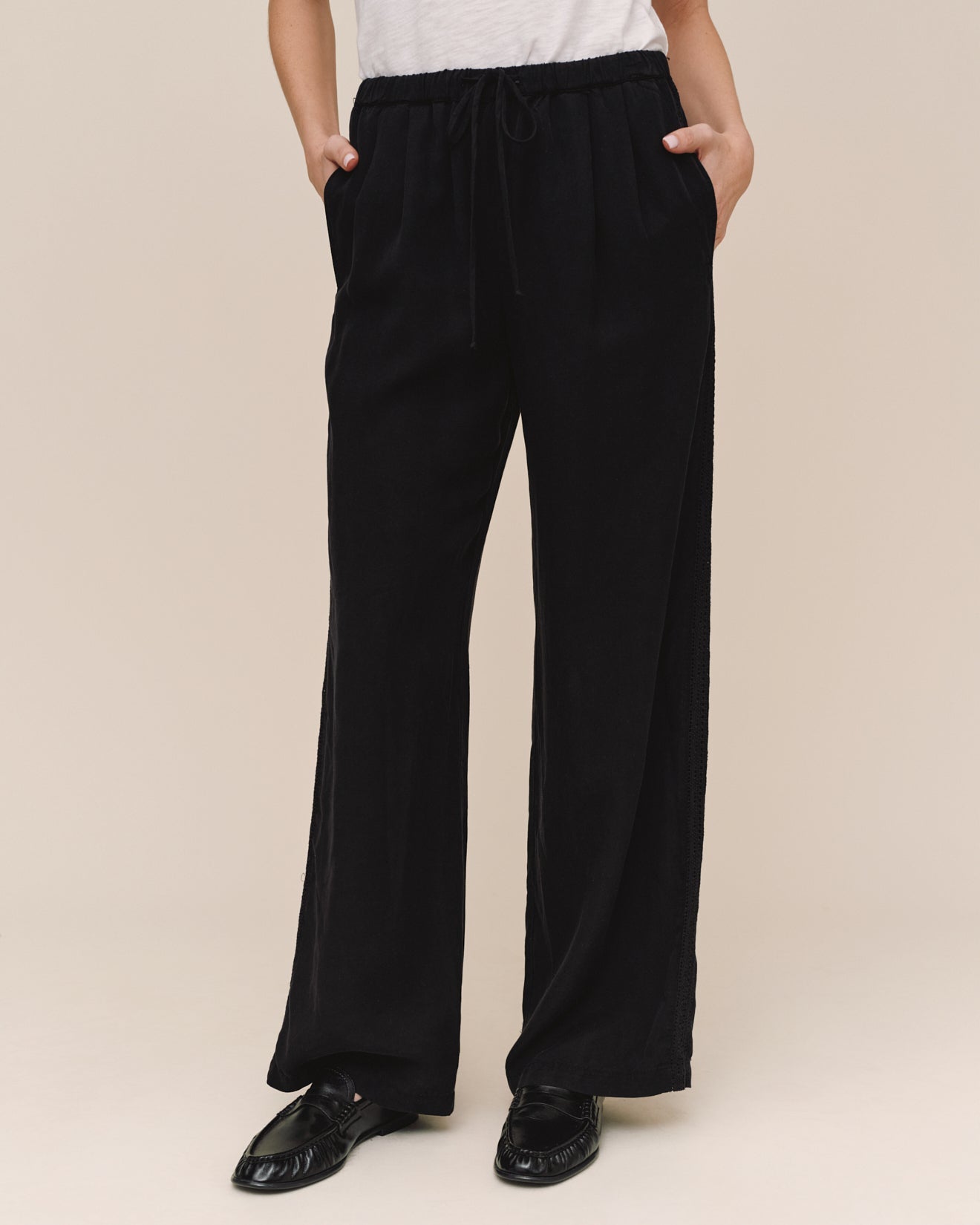 Bella DahlSide Seam Trim Pant - BlackPants