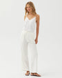 Bella DahlSide Seam Trim Pant - IvoryPants