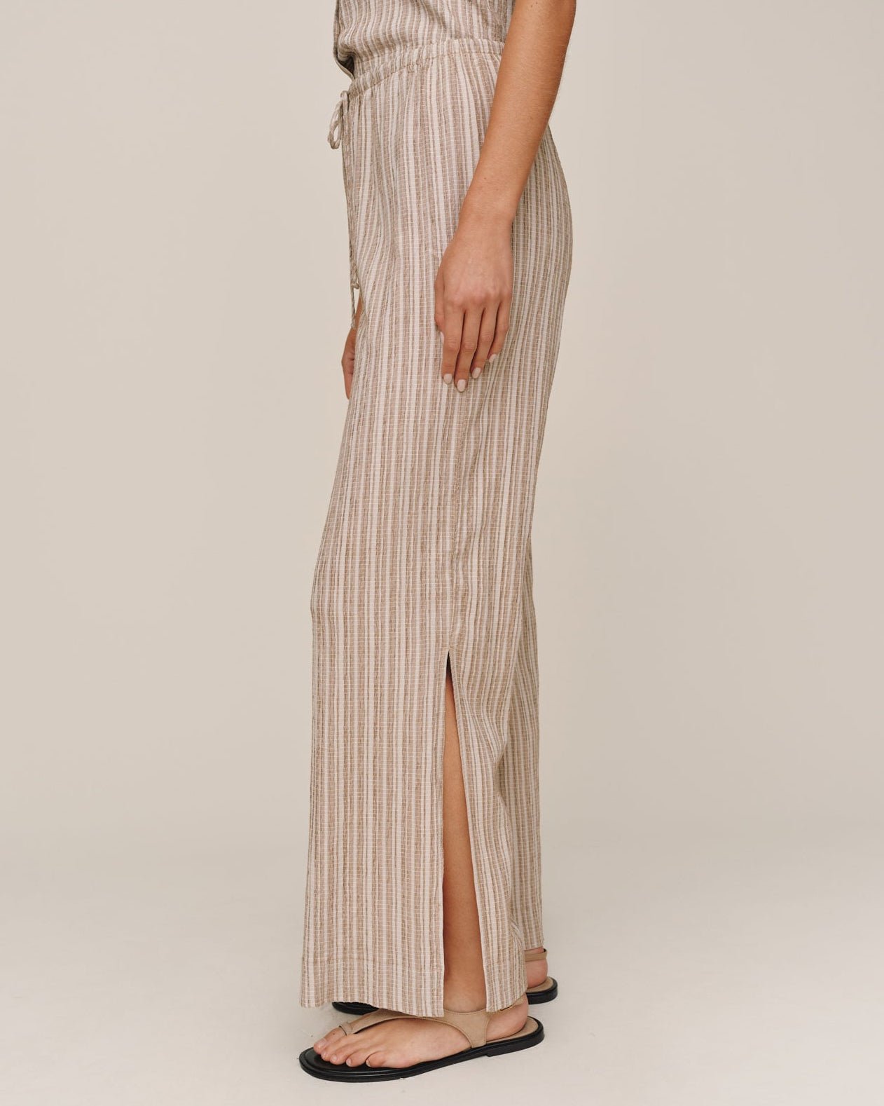 Bella DahlSide Slit Beach Pant - DriftwoodPants